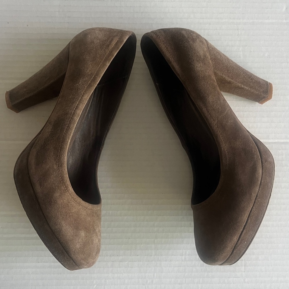 Seed Femme Brown Suede Pumps
